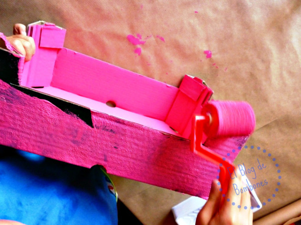 Pintando con rodillo