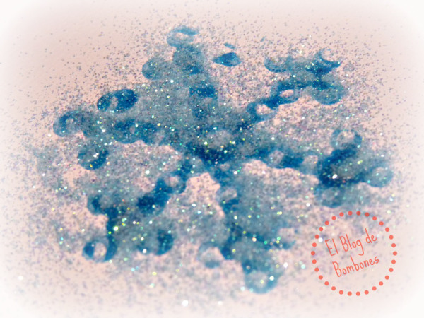 Cubierta de purpurina