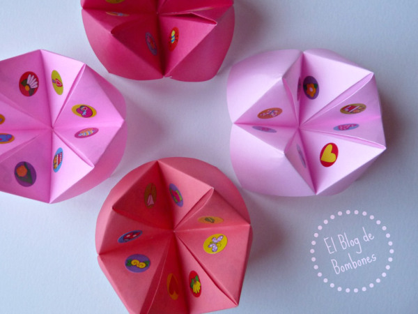 Comecocos de origami