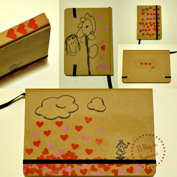 Libretas decoradas con decoupage para ninos