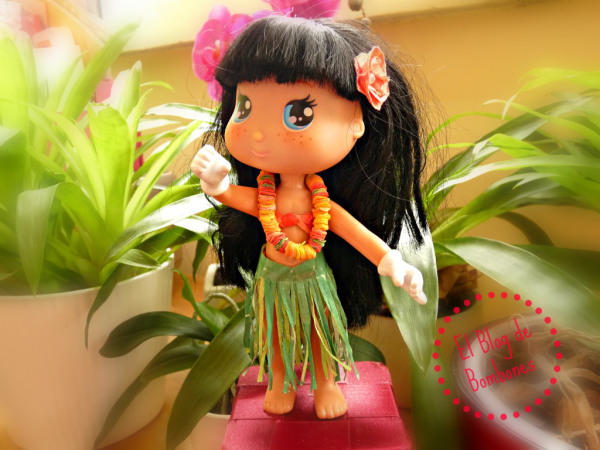 Disfraz de Hawaiana para muñecos