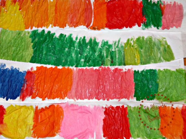 Telas tintadas - Secado