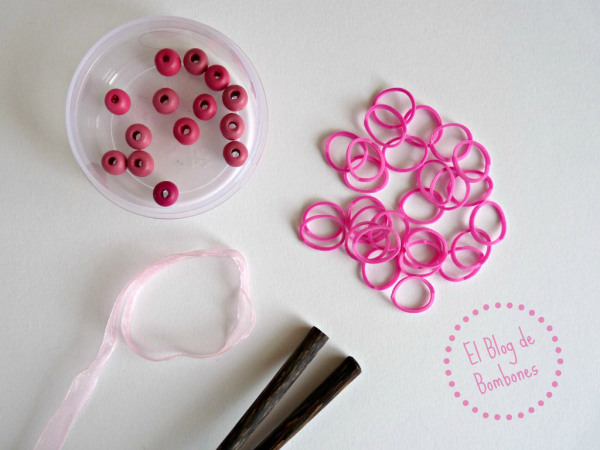 Materiales para pulseras loom bands