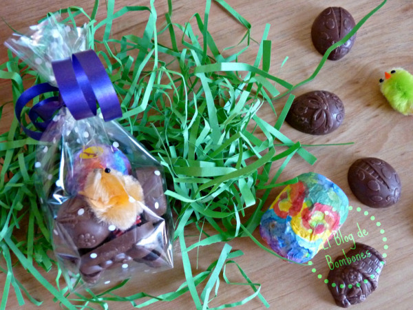 Bolsitas para pascua con chocolate