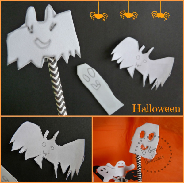 Marionetas de Halloween hechas por los peques