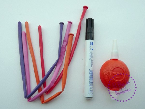 Para hacer mariquitas con globos