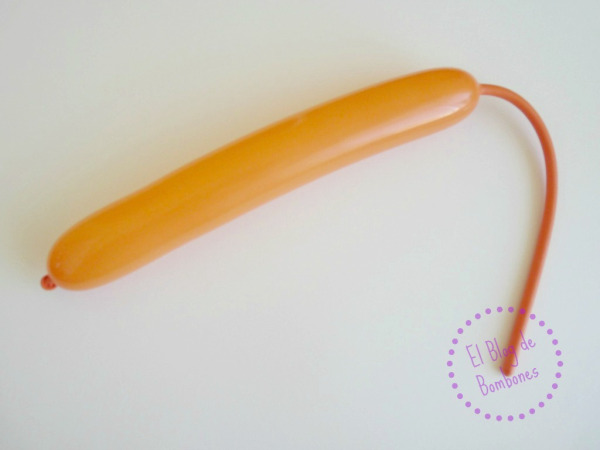 Mariquita de globos - Paso 1