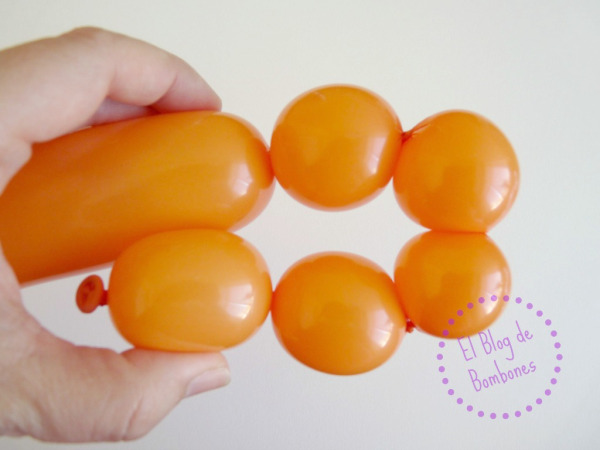 Mariquita de globos - Paso 2