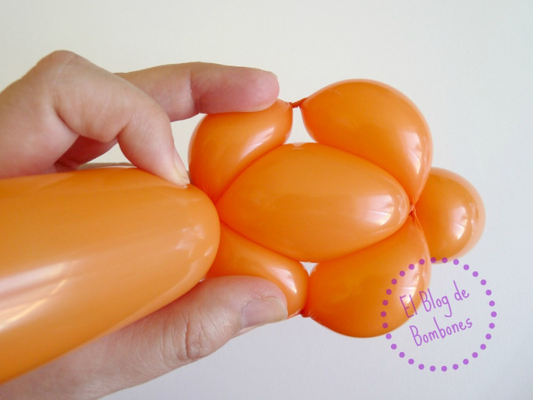Mariquita de globos - Paso 5