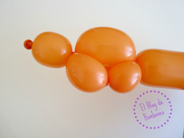 Mariquita de globos - Paso 6