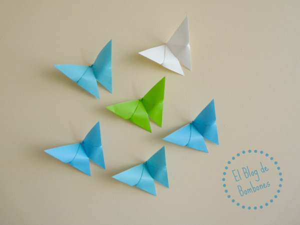 Decorar con mariposas de origami
