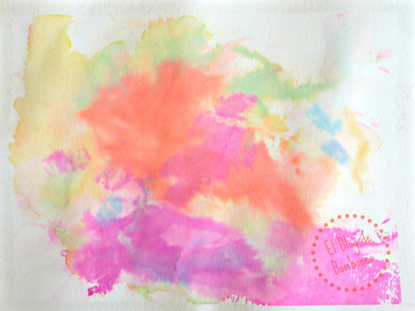 Dibujo con papel crepe para preescolar