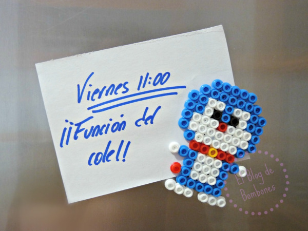 Imán para la nevera con hama beads