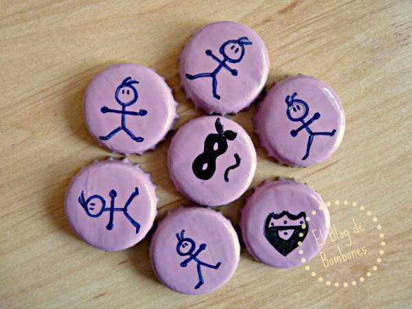 Chapas para jugar a asesinos y ladrones