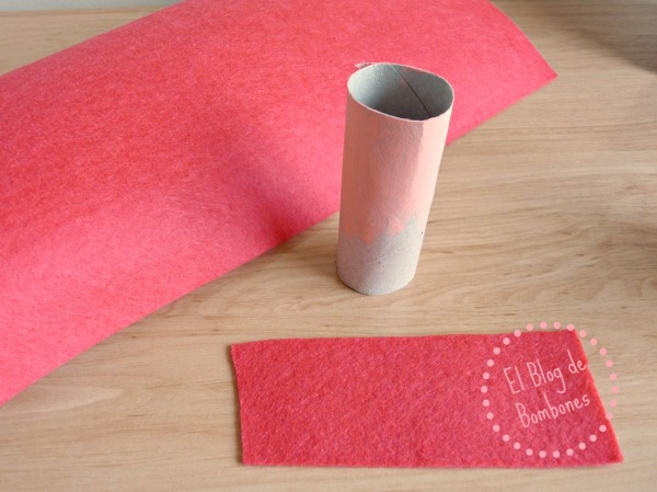 Manualidad con tubos de papel higienico